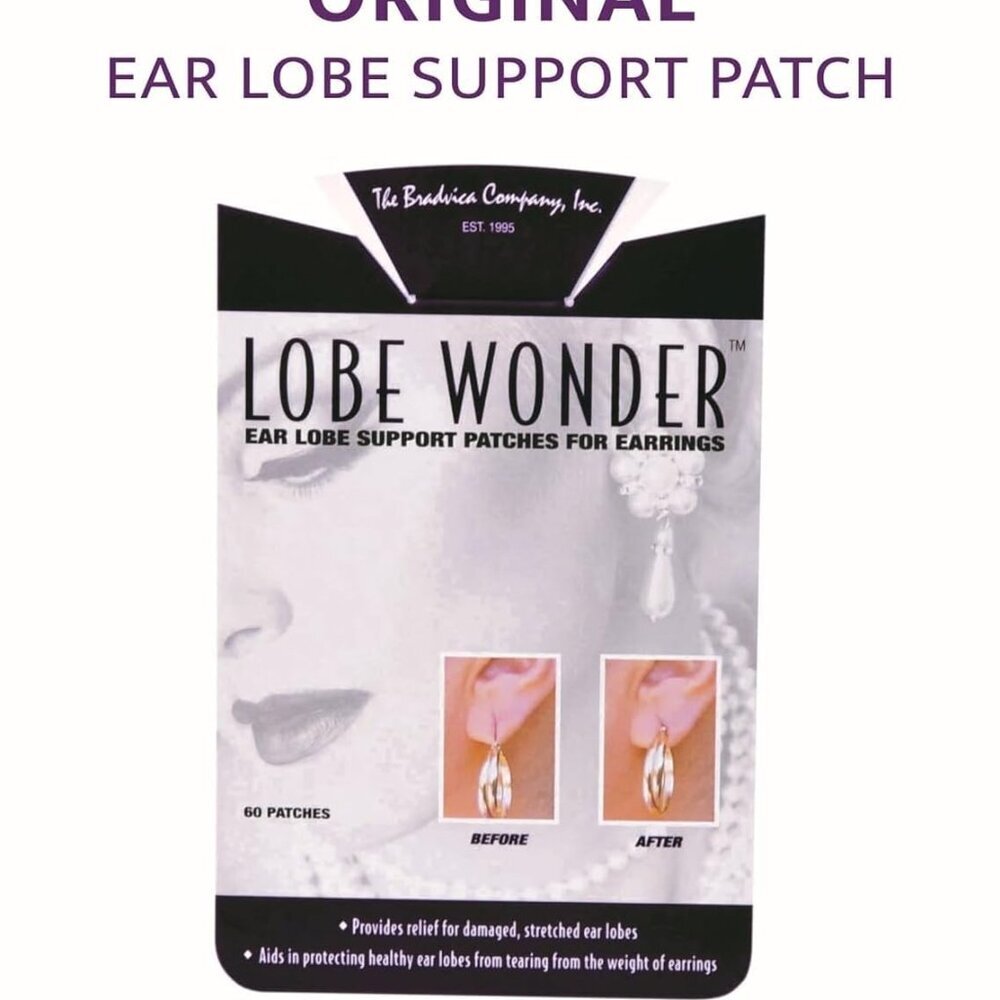 The ORIGINAL Ear Lobe Support Patch for Pierced Ears - Eliminates the Look of To - Picture 4 of 6